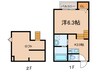 ｶﾞｰﾃﾞﾝﾋﾙｽﾞ鶴舞公園 1Kの間取り