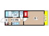 ブランメゾン吹上 1Kの間取り