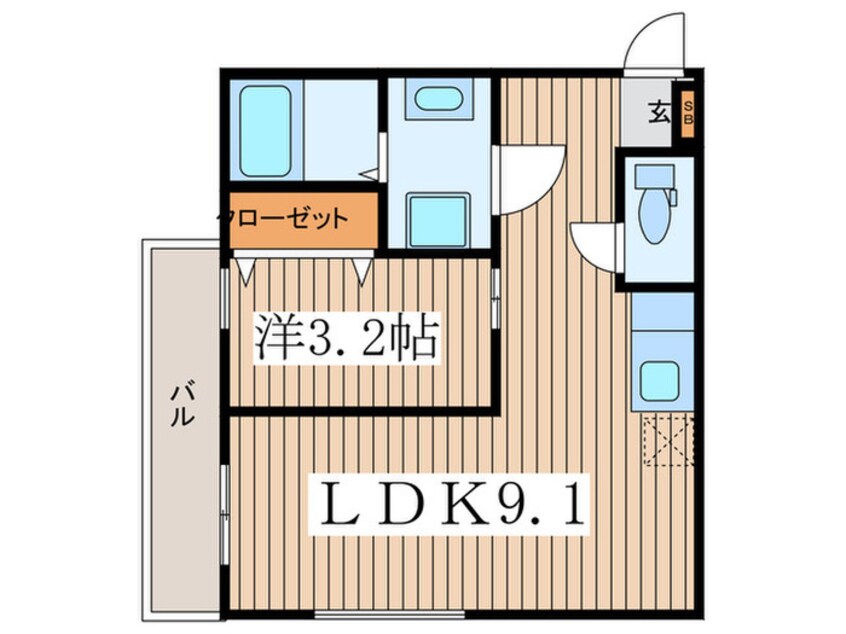 間取図 BELLE ROSE大江　EAST(B棟)