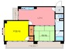 花自紅三郷マンション 2LDKの間取り