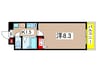 ソレイユ御器所 1Kの間取り