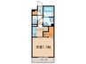 D-room岩塚 1Kの間取り