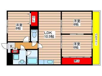 間取図 オランジェエトワ－ル