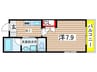 ベルウッド南山 1Kの間取り