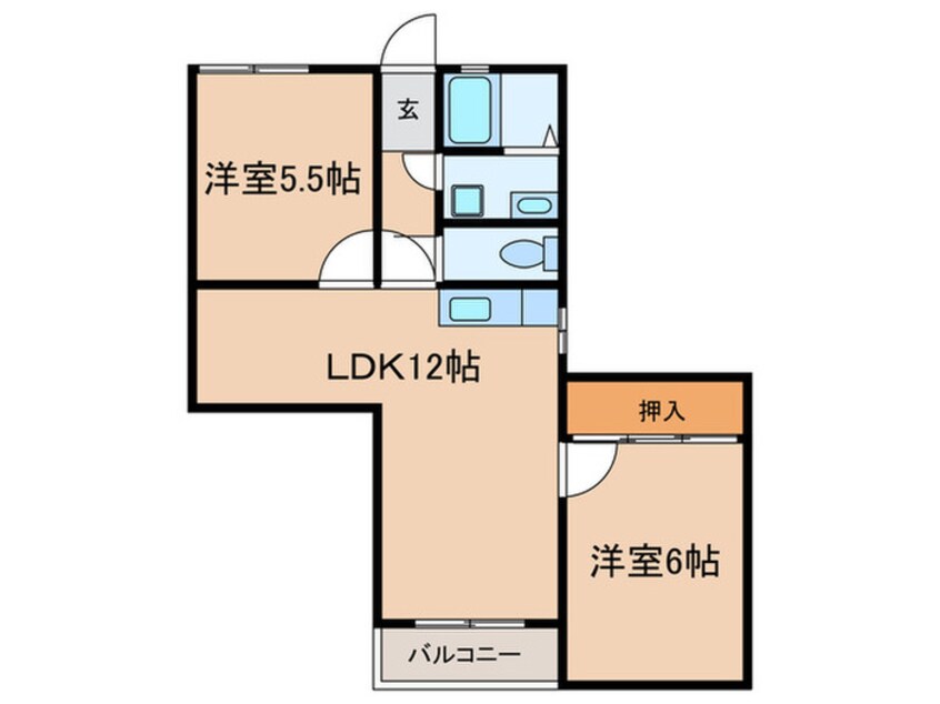 間取図 大東マンション北屋敷