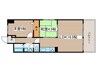 日商岩井栄ハイツ（1101） 2LDKの間取り