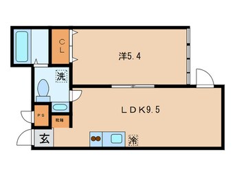 間取図 Brilliant apartment伝馬