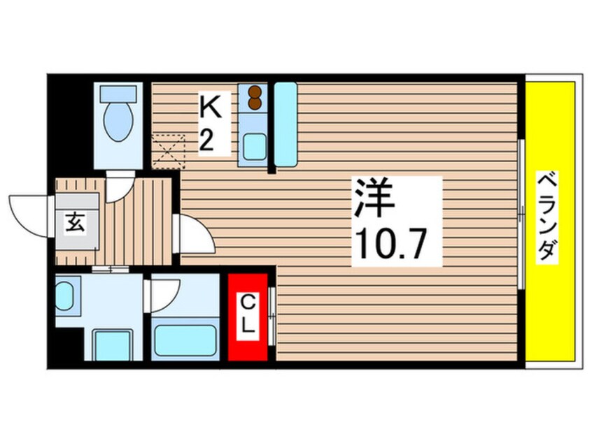 間取図 丹下キア－ロ