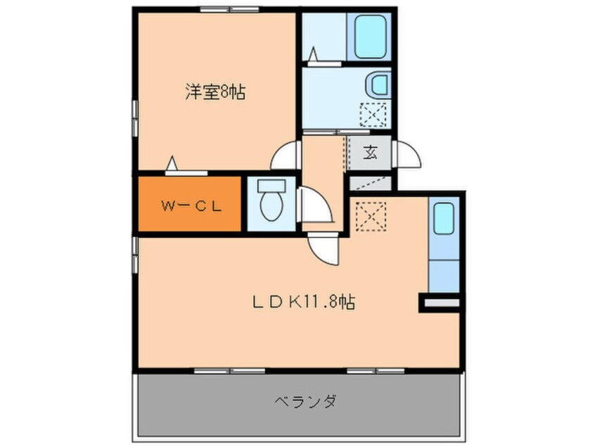 間取図 エクレール新栄　Ｂ棟