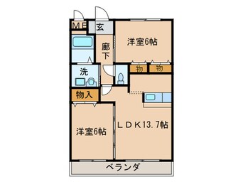 間取図 ミュートス神ノ倉２