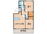 ラフィーネ野立 2LDKの間取り
