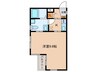 アコモ元中村 1Kの間取り
