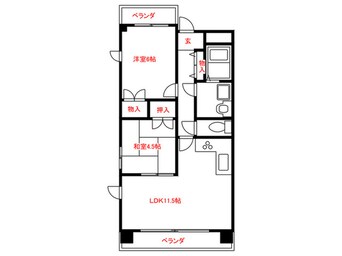 間取図 ロジェ新栄南