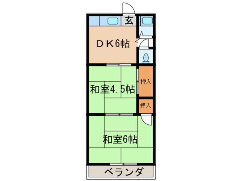 間取図 大野荘