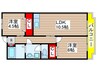 名栄ビル 2LDKの間取り