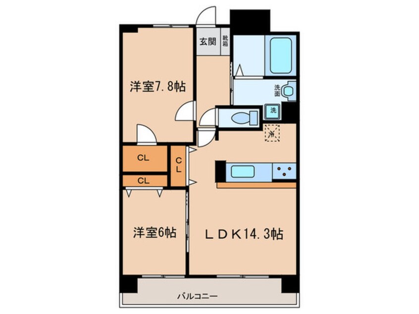 間取図 フィール清船