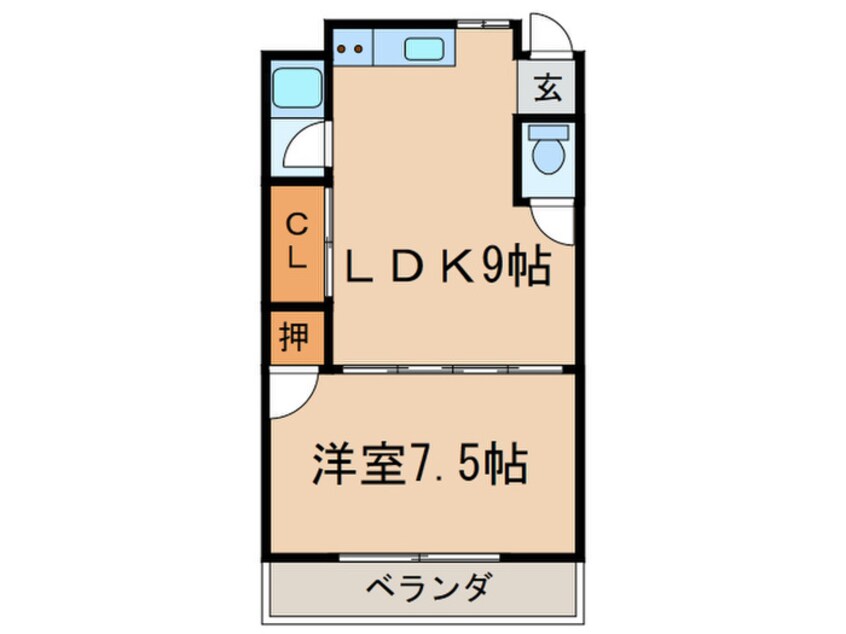 間取図 コーポ寿