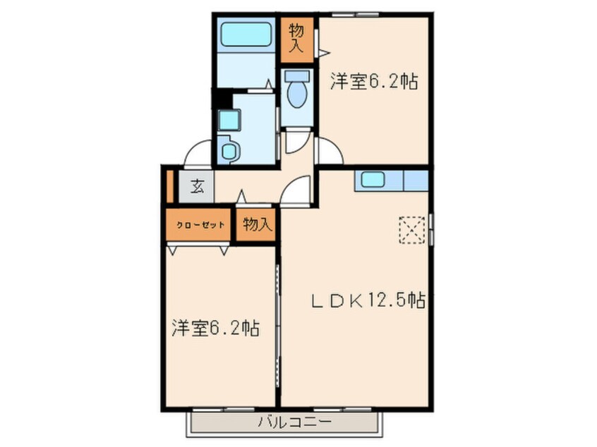 間取図 パステルウィンド