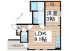 シェリム新瑞橋サウス 1LDKの間取り