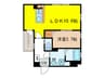 ロイヤルレジデンス高畑 1LDKの間取り