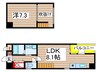 ワイズ東別院 1LDKの間取り