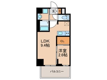 間取図 ﾌﾟﾚｻﾝｽ鶴舞ﾊﾟｰｸｸﾞﾗｯﾄﾞ(204)