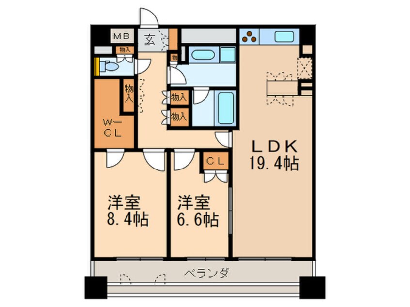 間取図 グラン・アベニュ－名駅