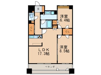 間取図 グラン・アベニュ－名駅