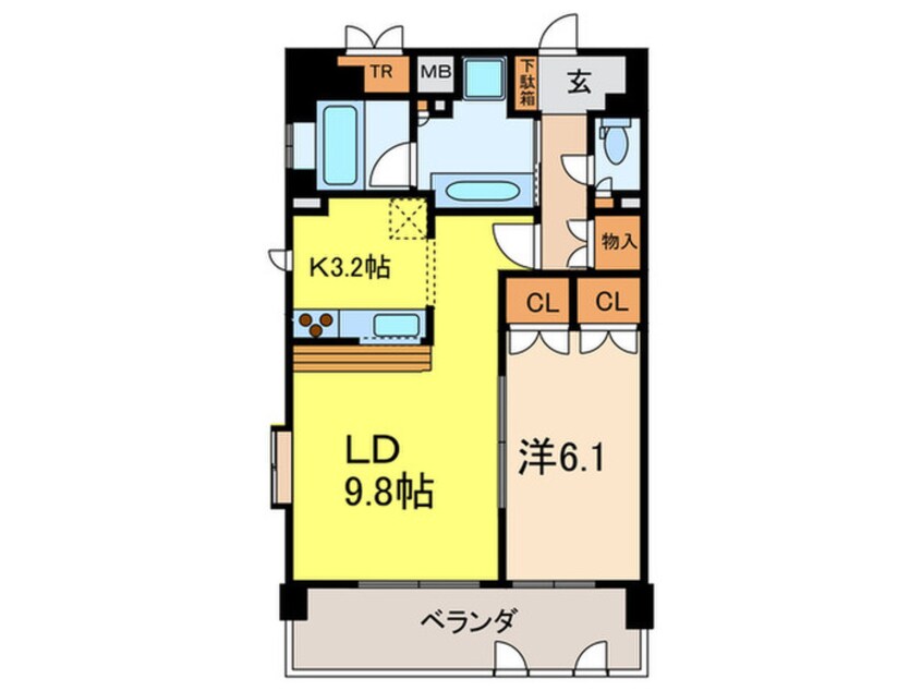 間取図 グラン・アベニュ－名駅