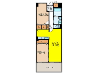 間取図 ソーラスフロント富船