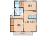 アルビレオA 2LDKの間取り