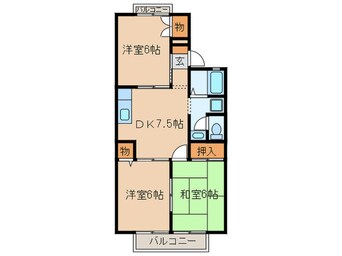 間取図 ハイツドゥエル