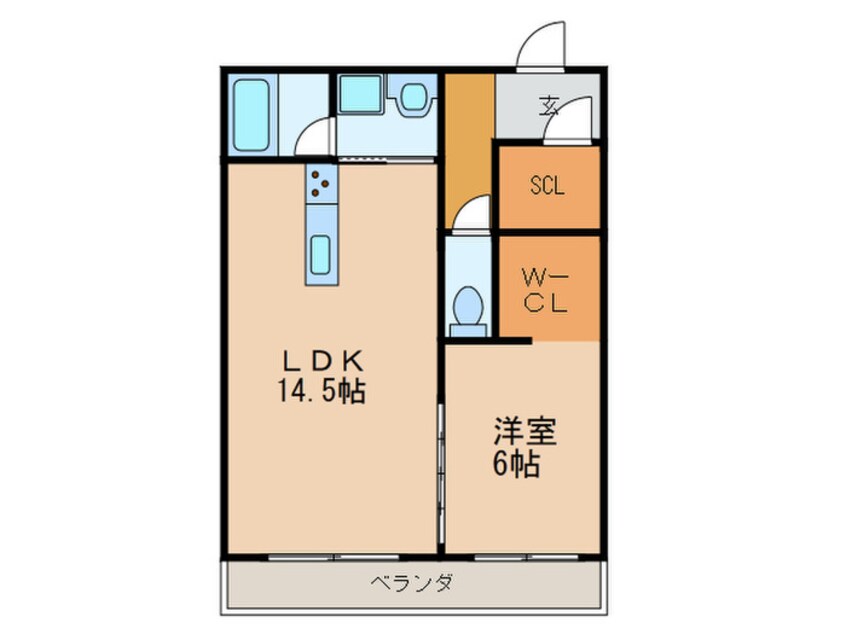 間取図 カステッロ　エレガンテ