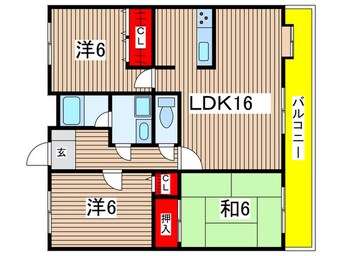 間取図 グリ－ンハイツ梅園