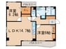 カトレヤビル 2LDKの間取り
