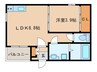 ガルテン 1LDKの間取り