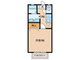 間取図 ﾒｿﾞﾝﾊﾟｰｸｽ