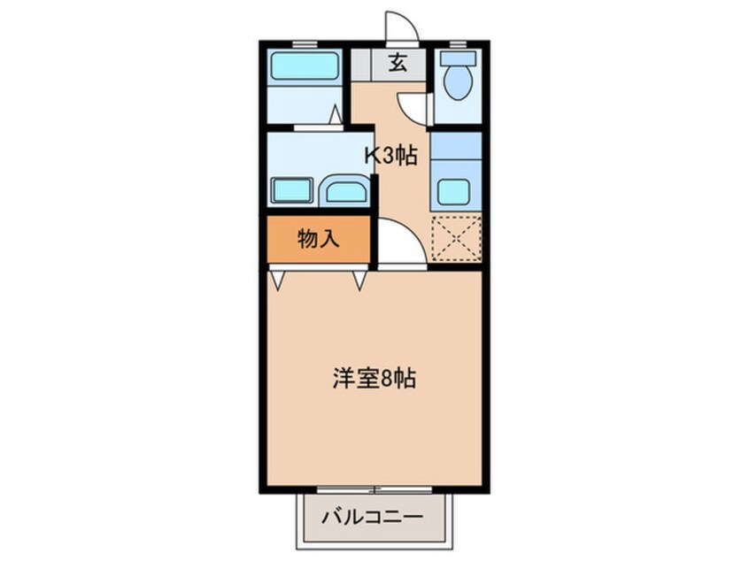 間取図 ﾒｿﾞﾝﾊﾟｰｸｽ