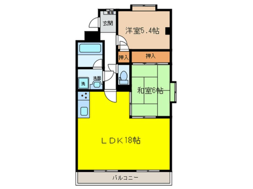 間取図 学戸スカイマンション