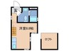 ラヴィ－ル六番町 1Rの間取り