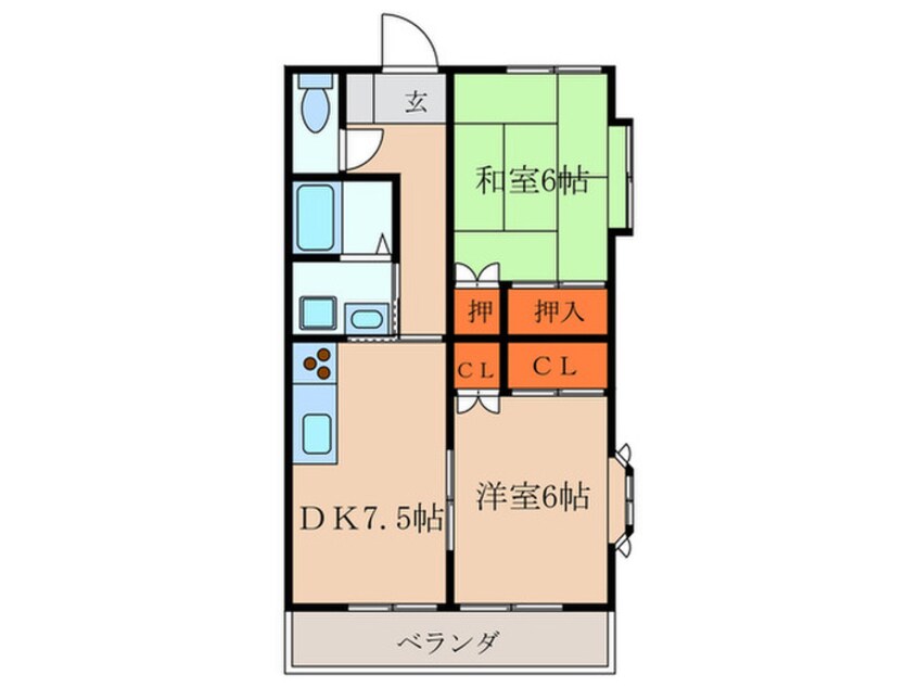 間取図 コ－ポマリオン