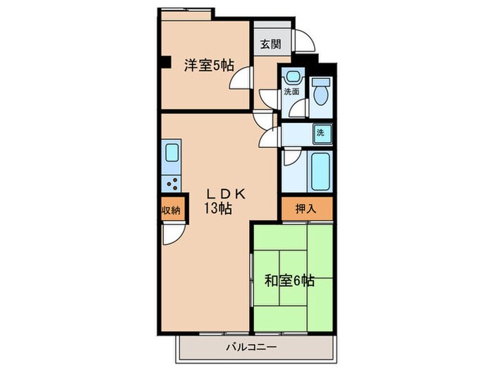 間取り図 スカイマンションカニエ