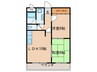 エクセル多加木 2LDKの間取り