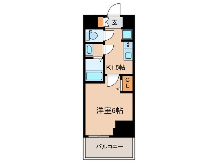 間取り図 ﾌﾟﾚｻﾝｽ大須観音ﾌｨｴｽﾀ(803)
