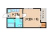 アイリス本陣 1Kの間取り