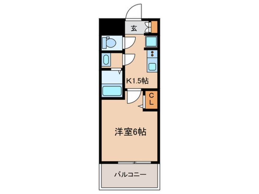 間取図 ﾌﾟﾚｻﾝｽ大須観音ﾌｨｴｽﾀ(1002)