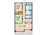 甚目寺マンション 2LDKの間取り