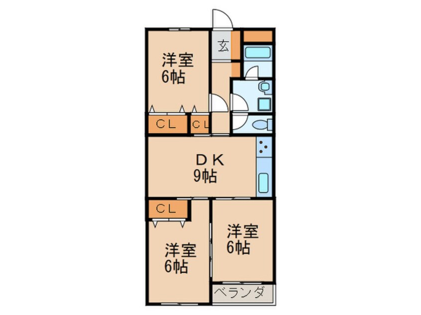 間取図 グリ－ンライフ東山