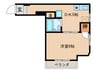 サウスタウン上飯田 1DKの間取り