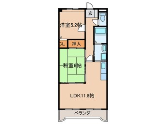 間取図 プリ－マ千代鶴